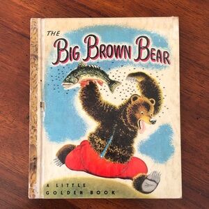 The Big Brown Bear Vintage 1947 Little Golden Book